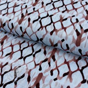 Viskosestoff leinen Ivy Diamonds design A digital print