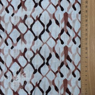 Viskosestoff leinen Ivy Diamonds design A digital print