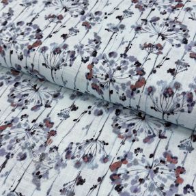 Viskosestoff leinen Agapanthus design B digital print