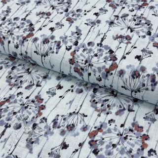Viskosestoff leinen Agapanthus design B digital print