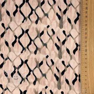 Viskosestoff leinen Ivy Diamonds design B digital print
