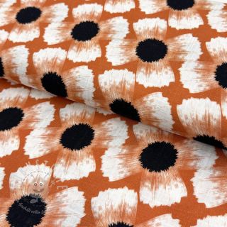 Viskosestoff leinen Waxflower design A digital print