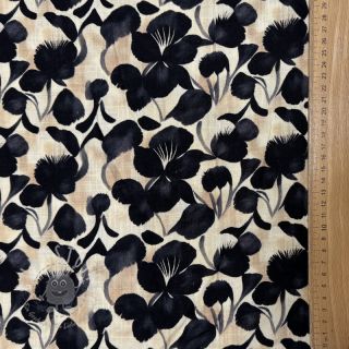 Viskosestoff leinen Lotus design B digital print