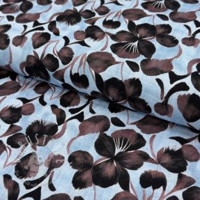Viskosestoff leinen Lotus design A digital print