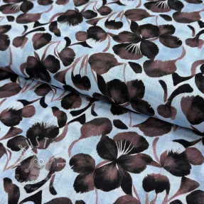 Viskosestoff leinen Lotus design A digital print