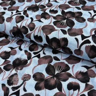 Viskosestoff leinen Lotus design A digital print