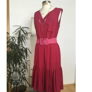 Baumwollstoff popeline cerise