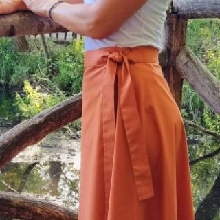 Baumwollstoff popeline rust