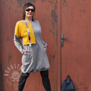 Sweatstoff PREMIUM dark pebble