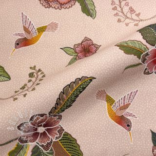 Dekostoff Floral Kolibri Art digital print