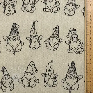 Dekostoff Linenlook premium Tomte Jolly Line