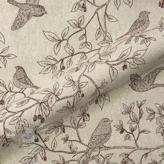 Dekostoff Linenlook premium Branch Bird Song