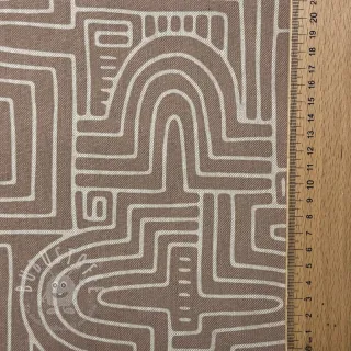 Dekostoff Linenlook premium Curve Maze Line