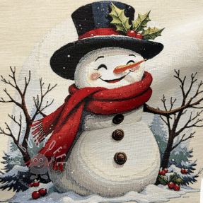Dekostoff GOBELIN PREMIUM Happy Snowman PANEL