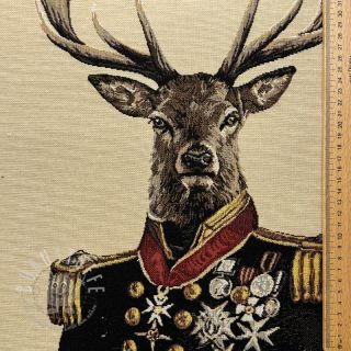 Dekostoff GOBELIN PREMIUM Deer Admiral Statue PANEL