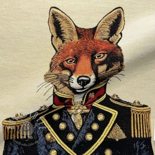 Dekostoff GOBELIN PREMIUM Fox Admiral Statue PANEL