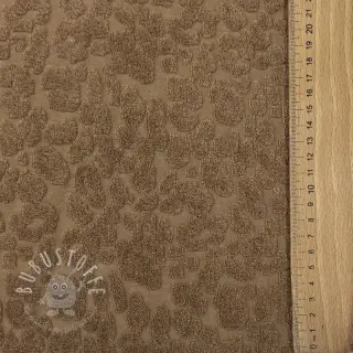 Kuschelfrottee Animal skin brown