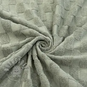 Kuschelfrottee Checks green