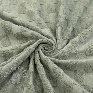 Kuschelfrottee Checks green