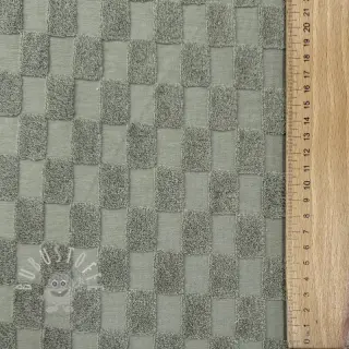 Kuschelfrottee Checks green