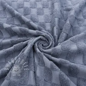 Kuschelfrottee Checks blue