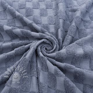 Kuschelfrottee Checks blue