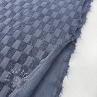 Kuschelfrottee Checks blue