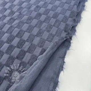 Kuschelfrottee Checks blue