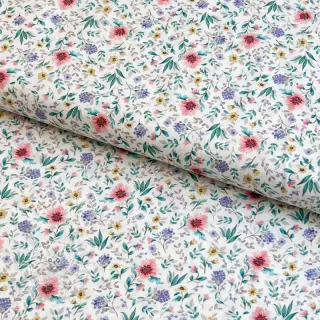 Baumwollstoff Flowers Tara off white design B digital print