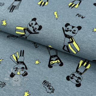 Jersey NEON Super heroes smoke blue melange