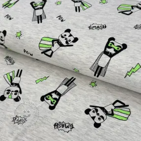 Jersey NEON Super heroes ecru melange