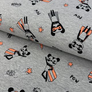 Jersey NEON Super heroes light grey melange