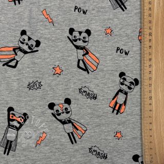 Jersey NEON Super heroes light grey melange