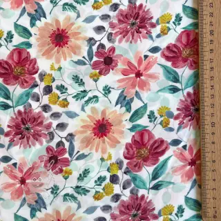 Baumwollstoff Flower Sonja red digital print