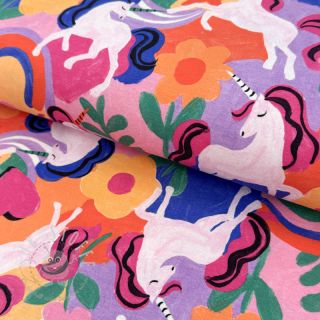 Jersey Unicorns multicolour digital print
