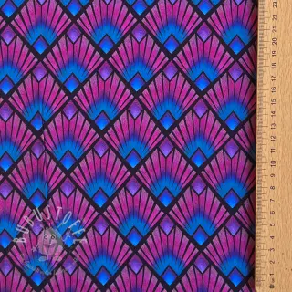 Viskosestoff RADIANCE Graphic navy digital print
