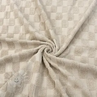 Kuschelfrottee Checks sand