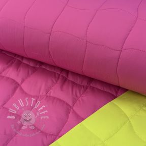 Steppstoffe Graphic square pink lime