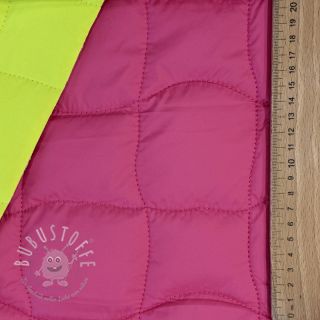 Steppstoffe Graphic square pink lime