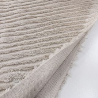 Kunstfell Stripes beige