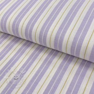 Double gauze/musselin YARN DYED Line purple