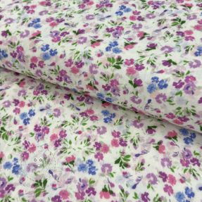 Double gauze/musselin Flower Michaela off white digital print
