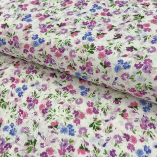 Double gauze/musselin Flower Michaela off white digital print