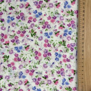 Double gauze/musselin Flower Michaela off white digital print