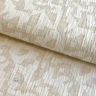 Baumwollstoff mit Leinen JACQUARD Abstarct natural
