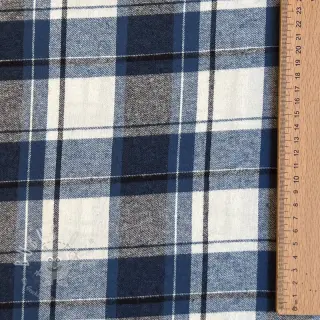 Baumwollstoff YARN DYED CHECK BRUSHED Silva design A