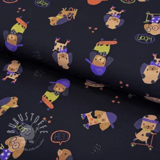 Jersey Dogs navy digital print