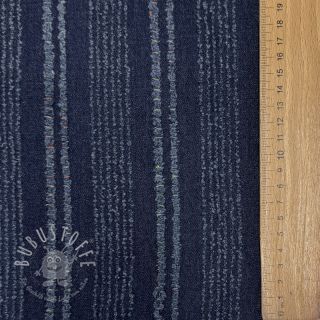 JEANS DENIM JACQUARD Disstresse stripes indigo