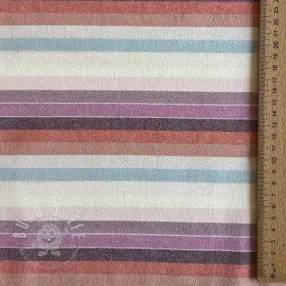 Baumwollstoff YARN DYED Line multi