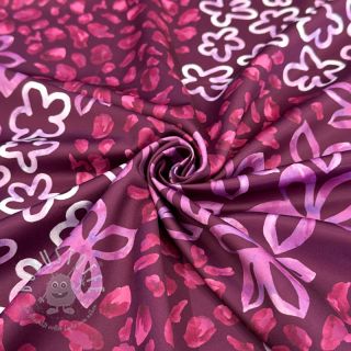 Satin ROYAL MICRO Abstarct bordeaux